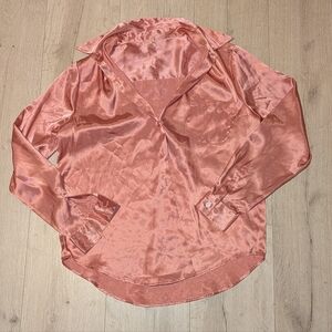 Satin Button Up